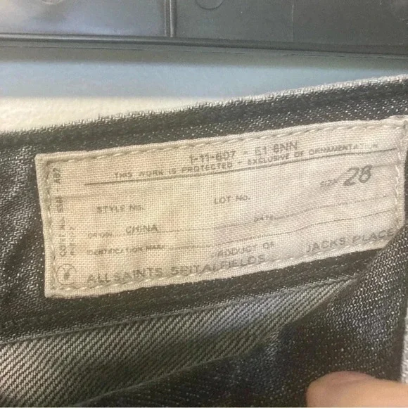 All Saints Gray Jeans - Picture 7 of 8